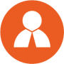 Person icon orange